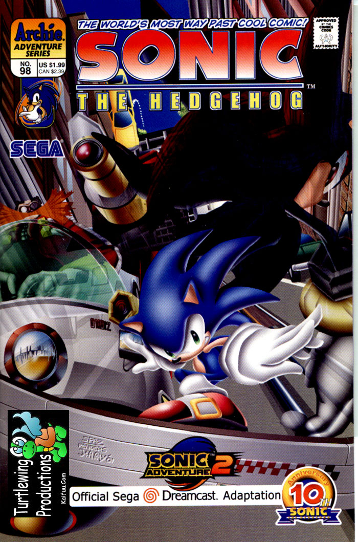 Sonic - Archie Adventure Series July 2001 Cover Page